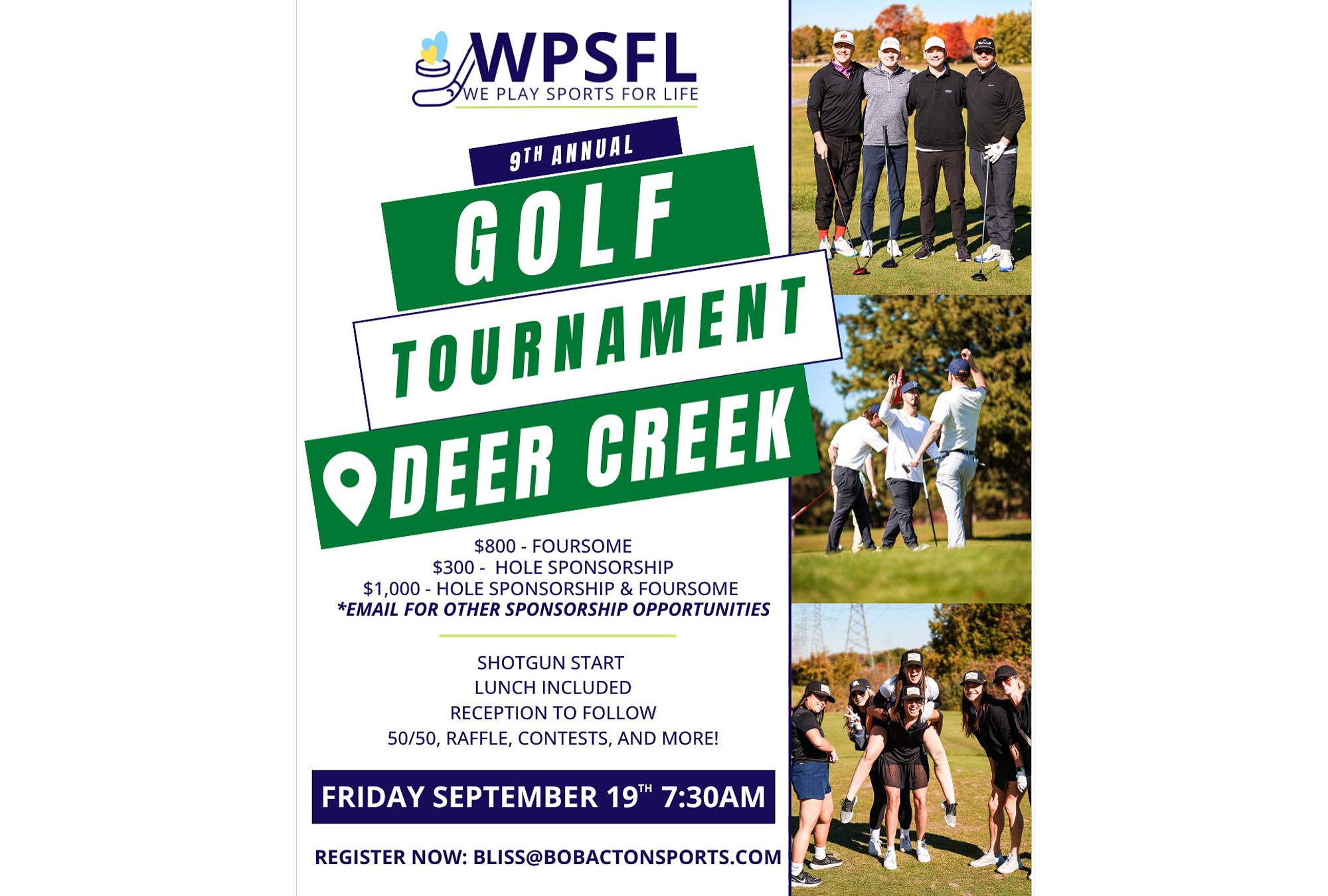 9th Annual WPSFL Golf Tournament | WePlaySportsForLife